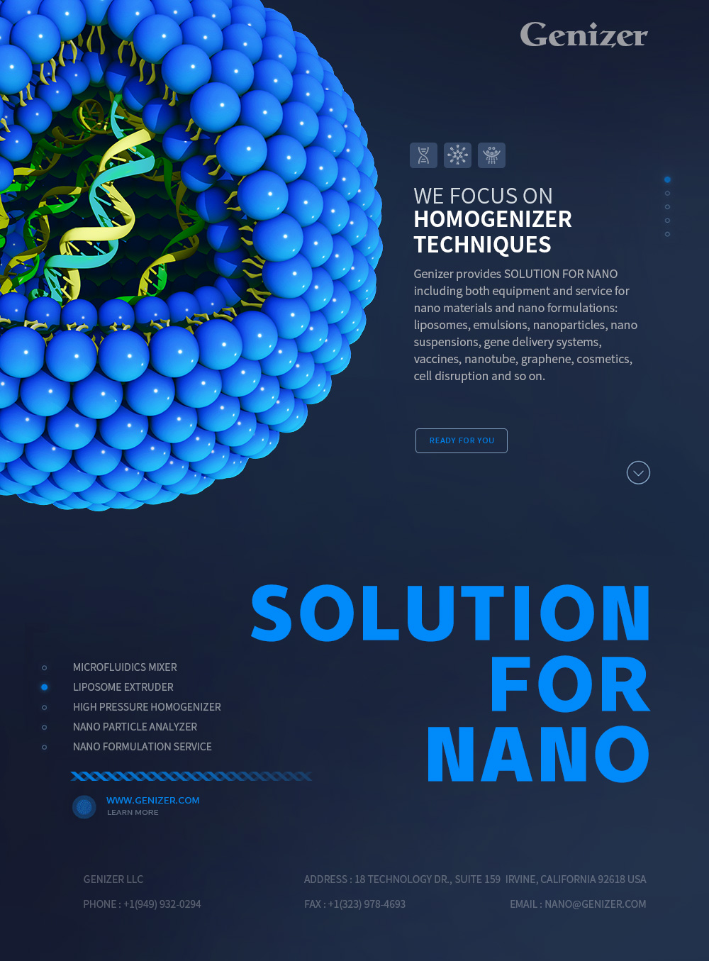 GenizerTM provides SOLUTION FOR NANO